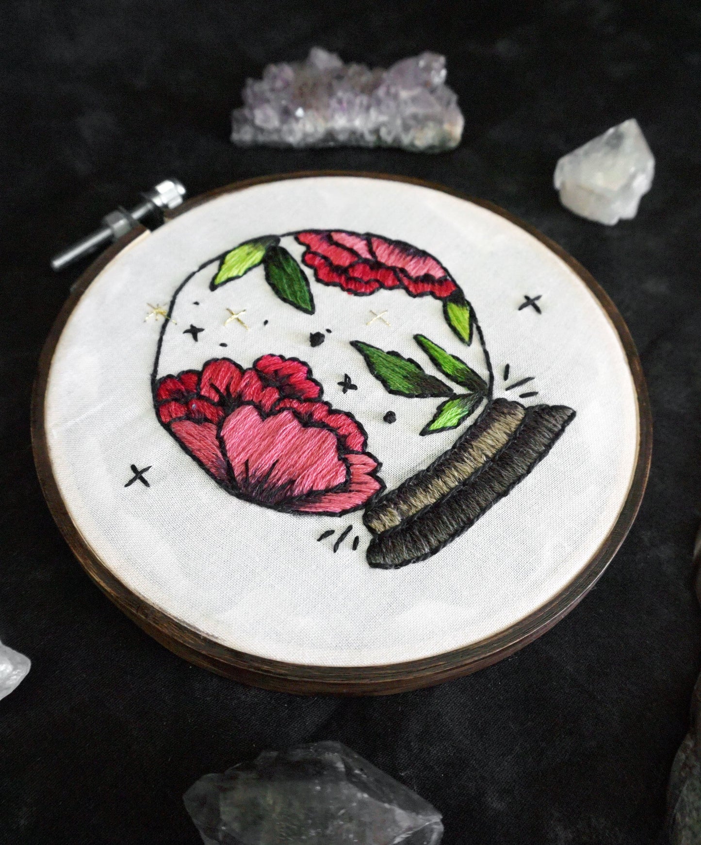 Crystal Ball Embroidery Art