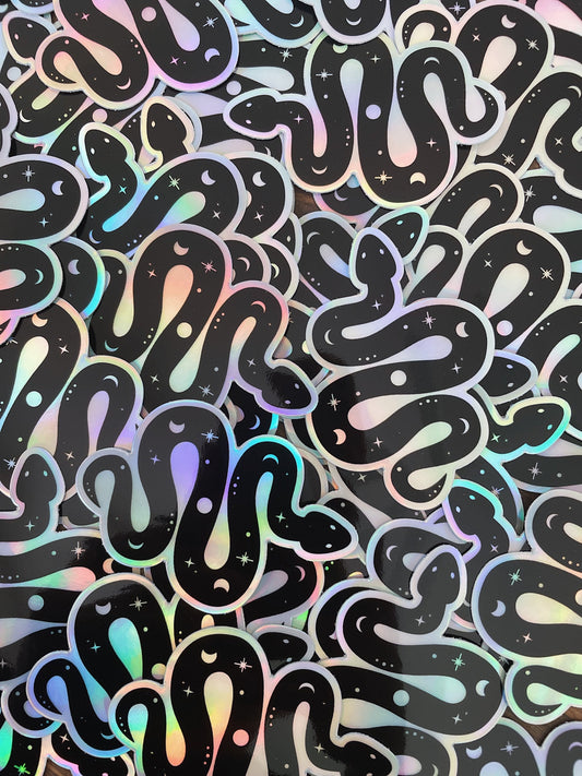 Celestial Snake - Holographic Sticker