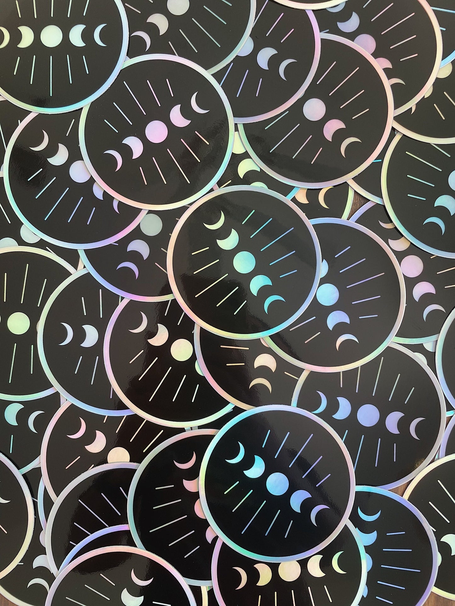 Moon Phases - Holographic Sticker