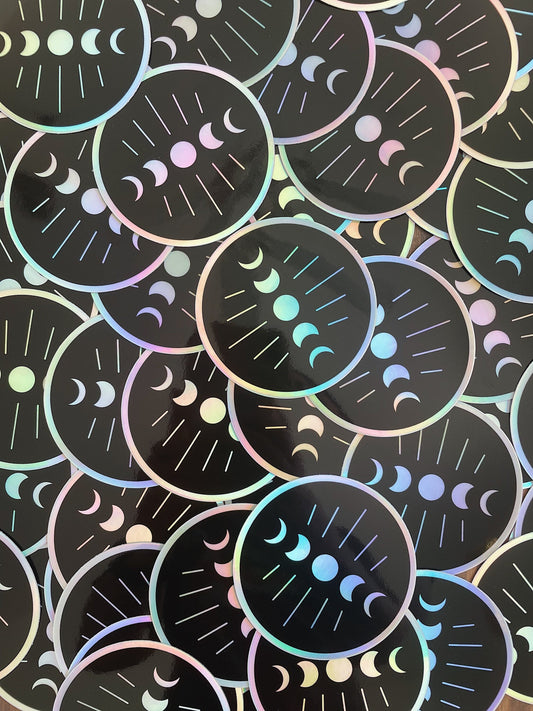 Moon Phases - Holographic Sticker