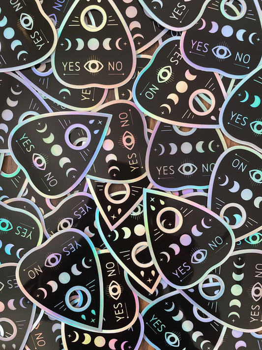 Ouija Planchette - Holographic Sticker