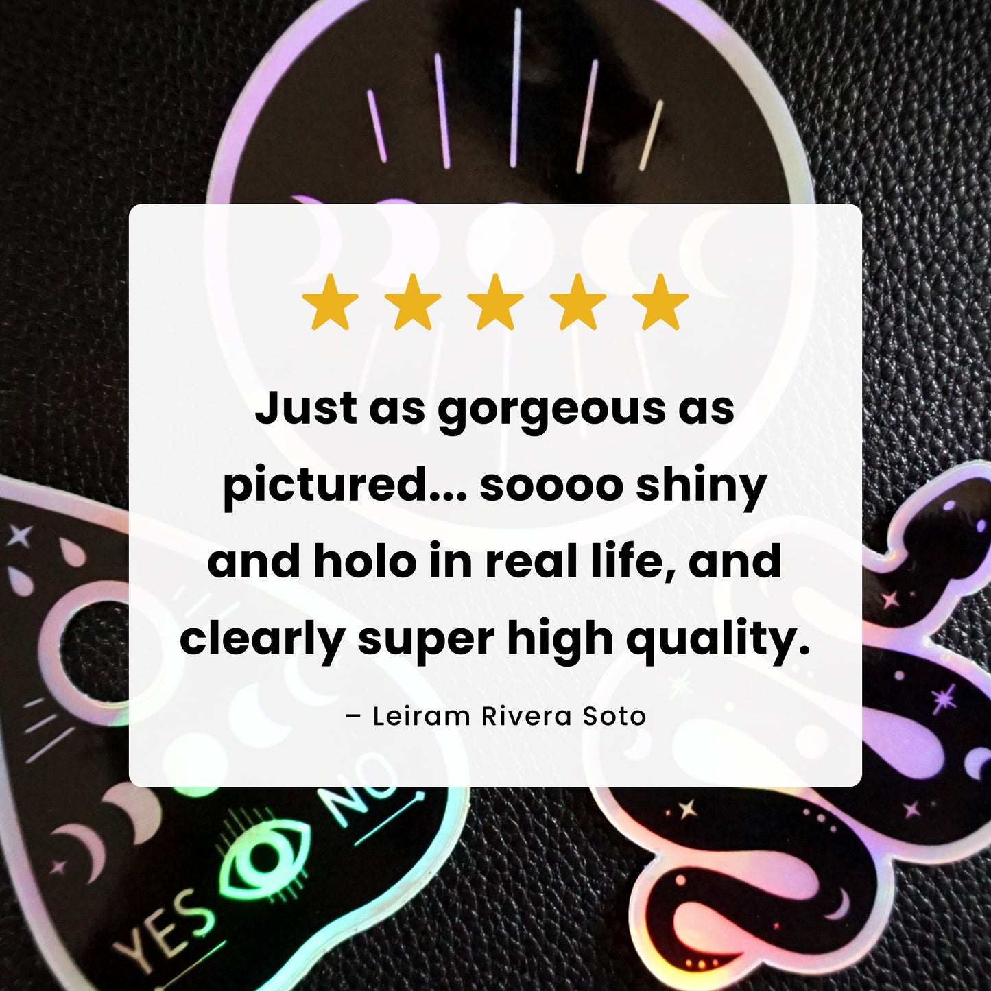 Ouija Planchette - Holographic Sticker